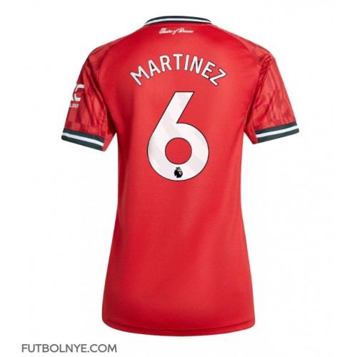 Camiseta Manchester United Lisandro Martinez #6 Primera Equipación para mujer 2025-26 manga corta